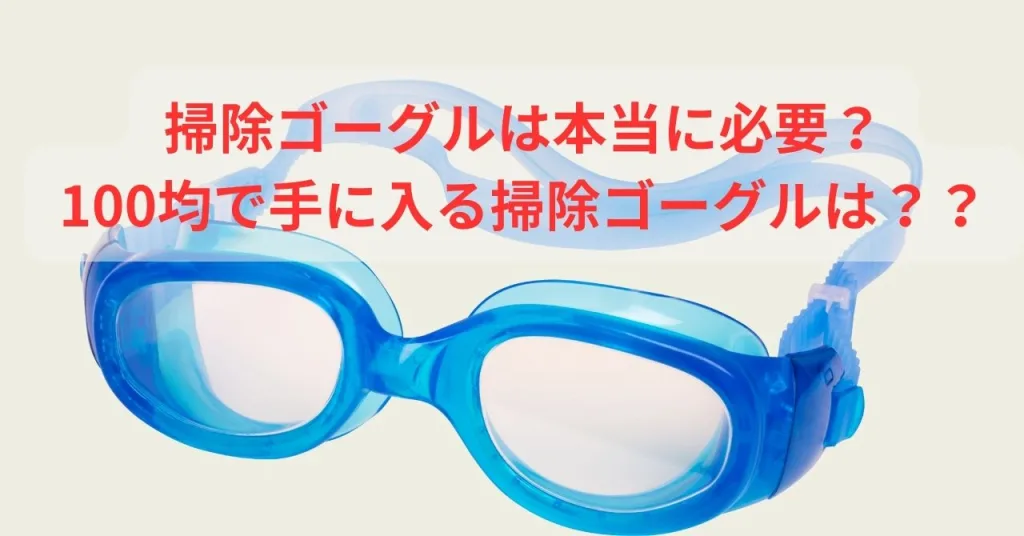 掃除ゴーグルは本当に必要？100均で手に入る掃除ゴーグルは？？