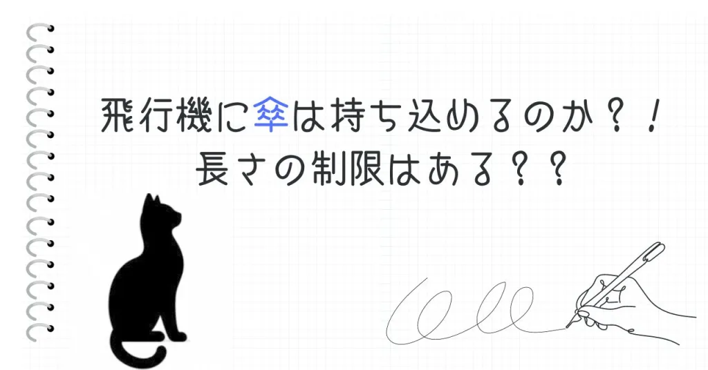 飛行機に傘は持ち込めるのか？！長さの制限はある？？