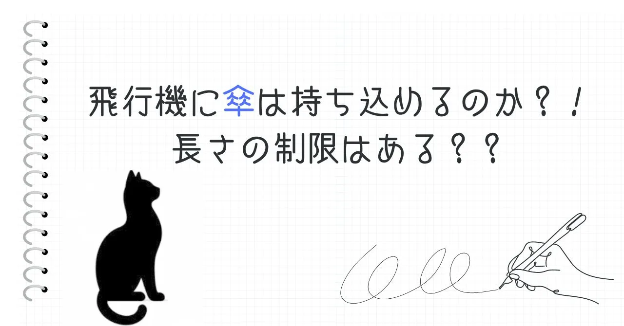 飛行機に傘は持ち込めるのか？！長さの制限はある？？