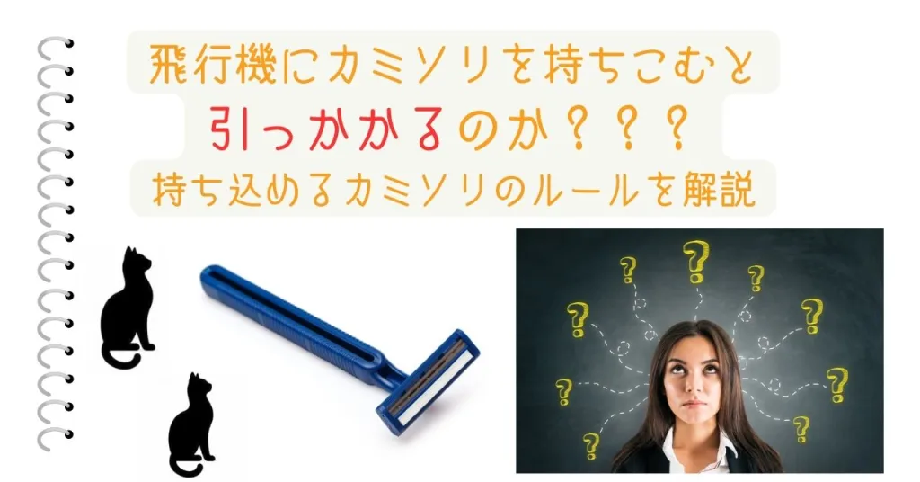 飛行機にカミソリを持ちこむと引っかかるのか？？？持ち込めるカミソリのルールを解説