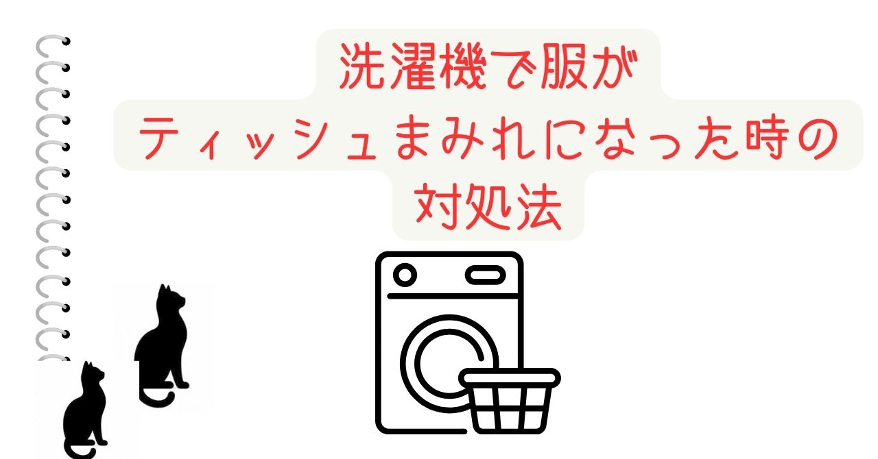 洗濯機で服がティッシュまみれになった時の対処法