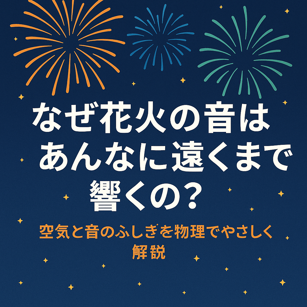 なぜ花火の音はあんなに遠くまで響くの?