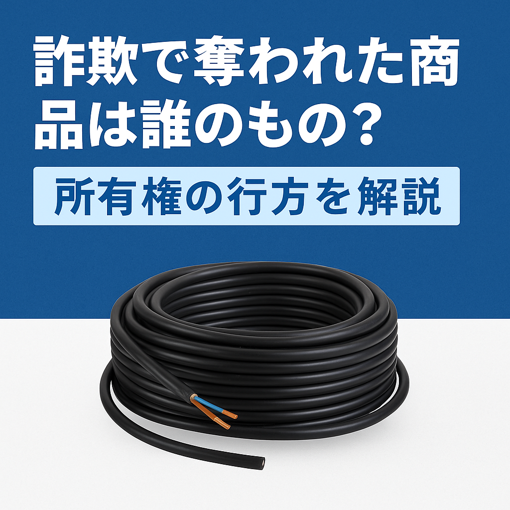 詐欺で奪われた商品は誰のもの？所有権の行方を解説